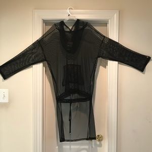 Women’s Black Mesh Cover